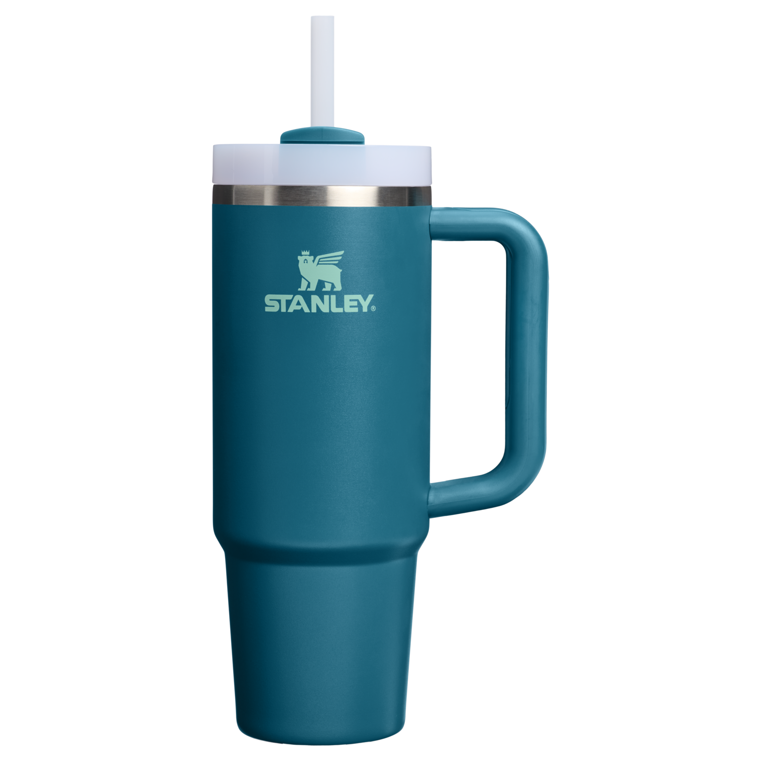 Double-Wall Vacuum The Quencher H2.0 Flowstate Tumbler | Stanley Create D331C - 40oz Large Capacity Car-Cup Friendly Quencher - Coastal Teal
