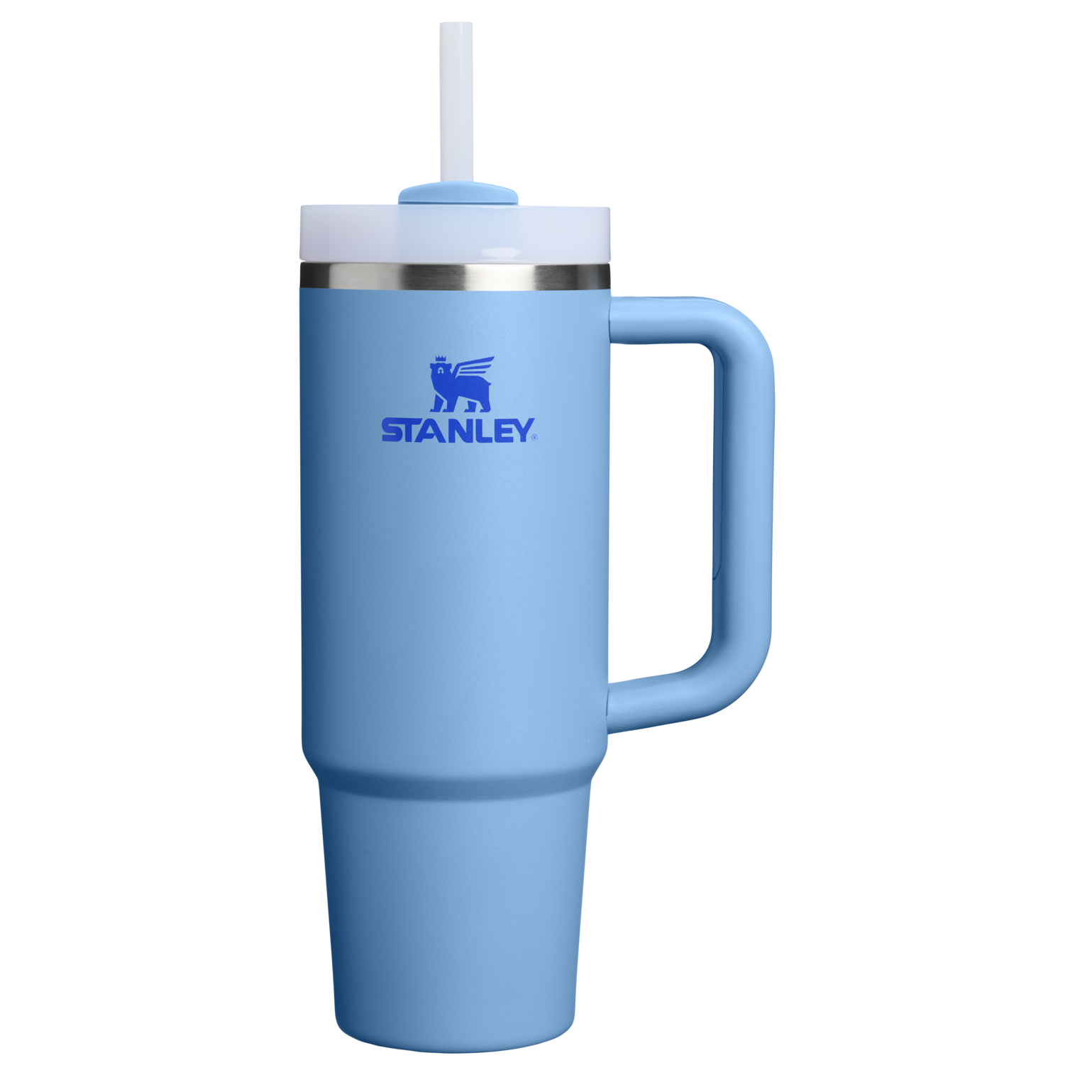 Double-Wall Vacuum The Quencher H2.0 Flowstate Tumbler | Stanley Create D331C - 40oz Large Capacity Car-Cup Friendly Quencher - Blue Sky