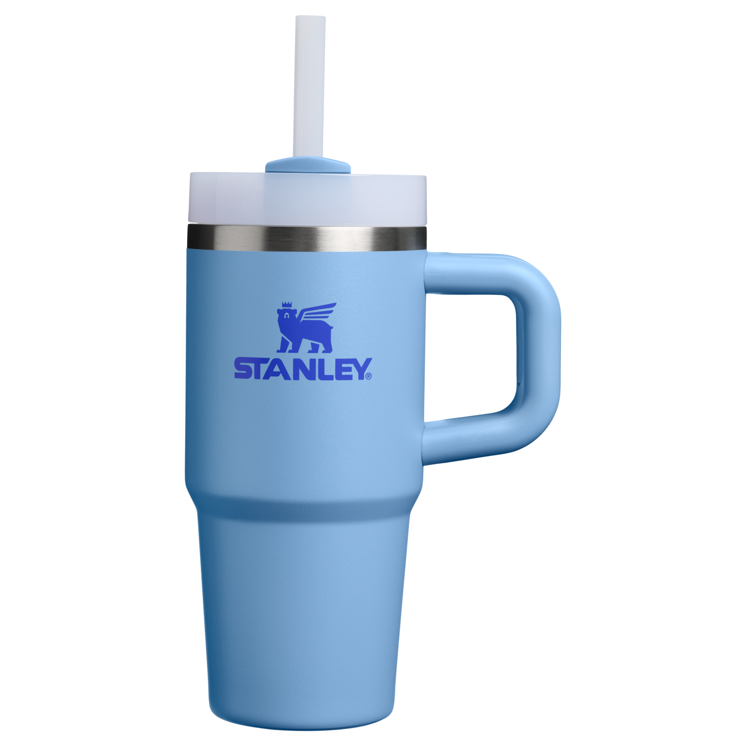 Insulated Travel The Quencher H2.O Flowstate Tumbler | Stanley Create D291F - Premium Stainless Steel Straw Cup for All-Day Hydration - Blue Sky