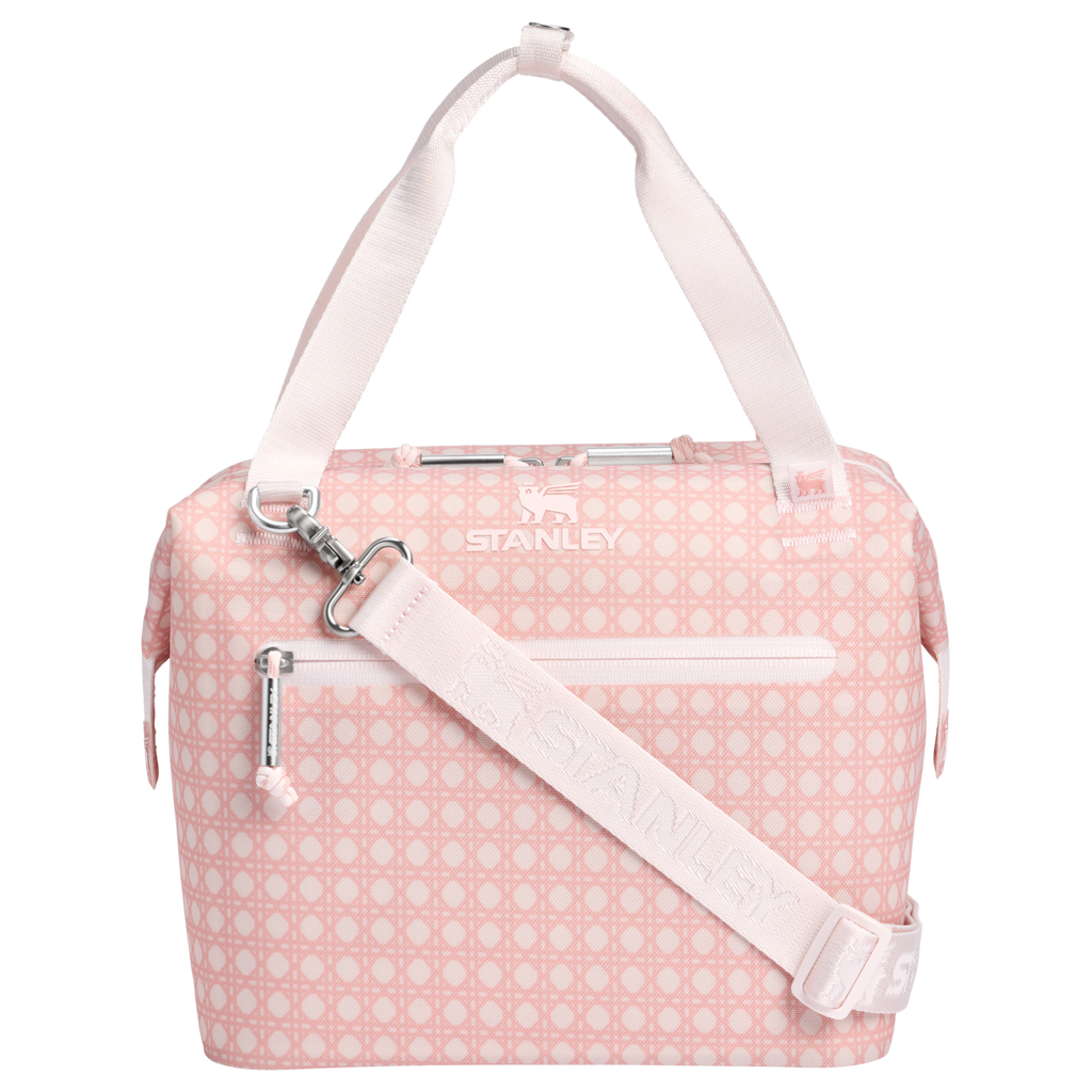 Heavy-Duty Tote The All Day Julienne Mini Cooler D349V - Leak-Proof Insulated Mini Cooler Bag for Lunch - Rose Quartz Rattan