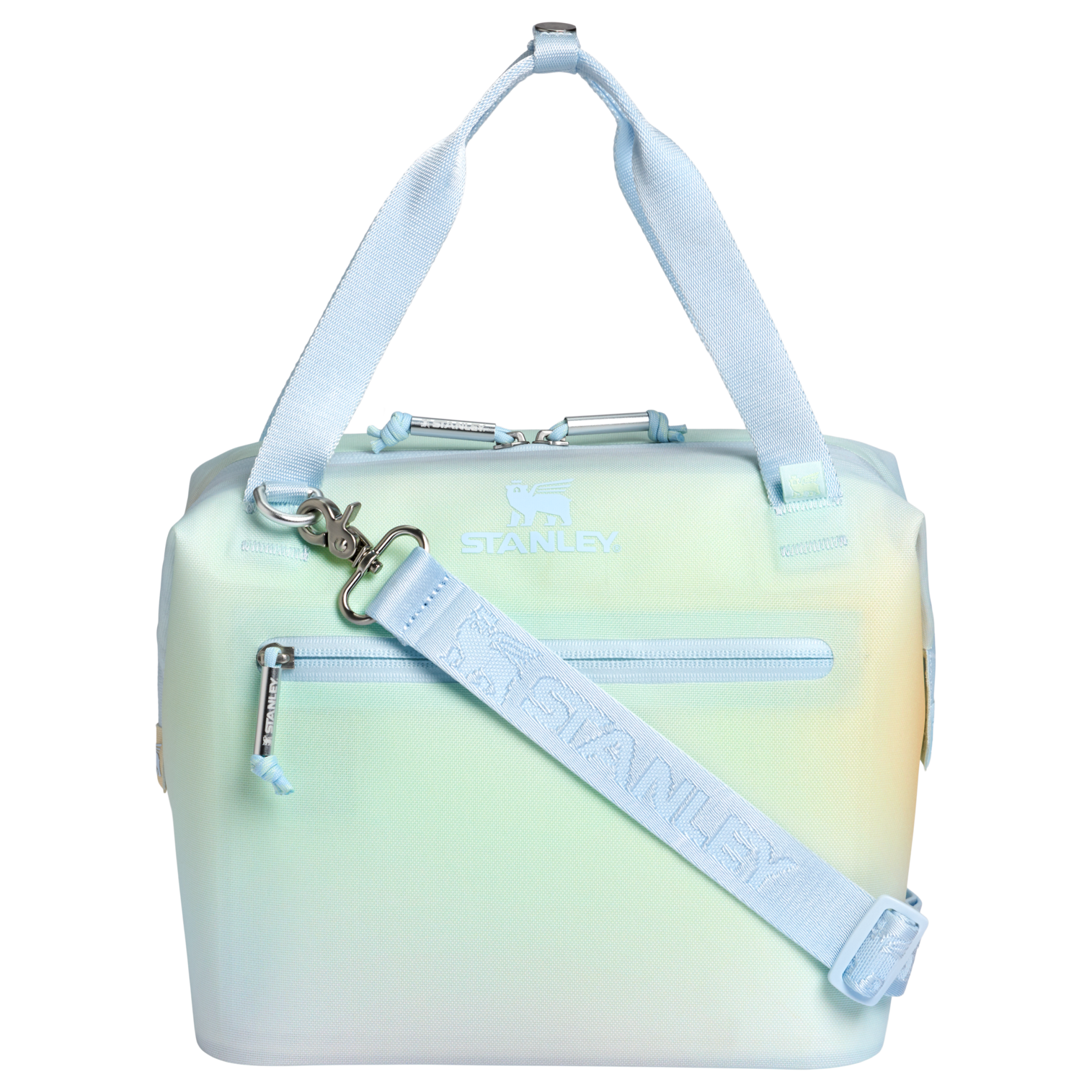 Premium All-Weather The All Day Julienne Mini Cooler D052R - Julienne Series Portable Picnic Chiller Tote - Sunrise Spiral