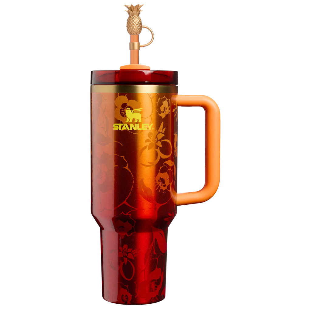 Double-Wall Vacuum The Stanley 1913 x Karol G Quencher H2.0 Flowstate Tumbler D275T - Premium Stainless Steel Straw Cup for All-Day Hydration - 40oz | KAROL G FLOR