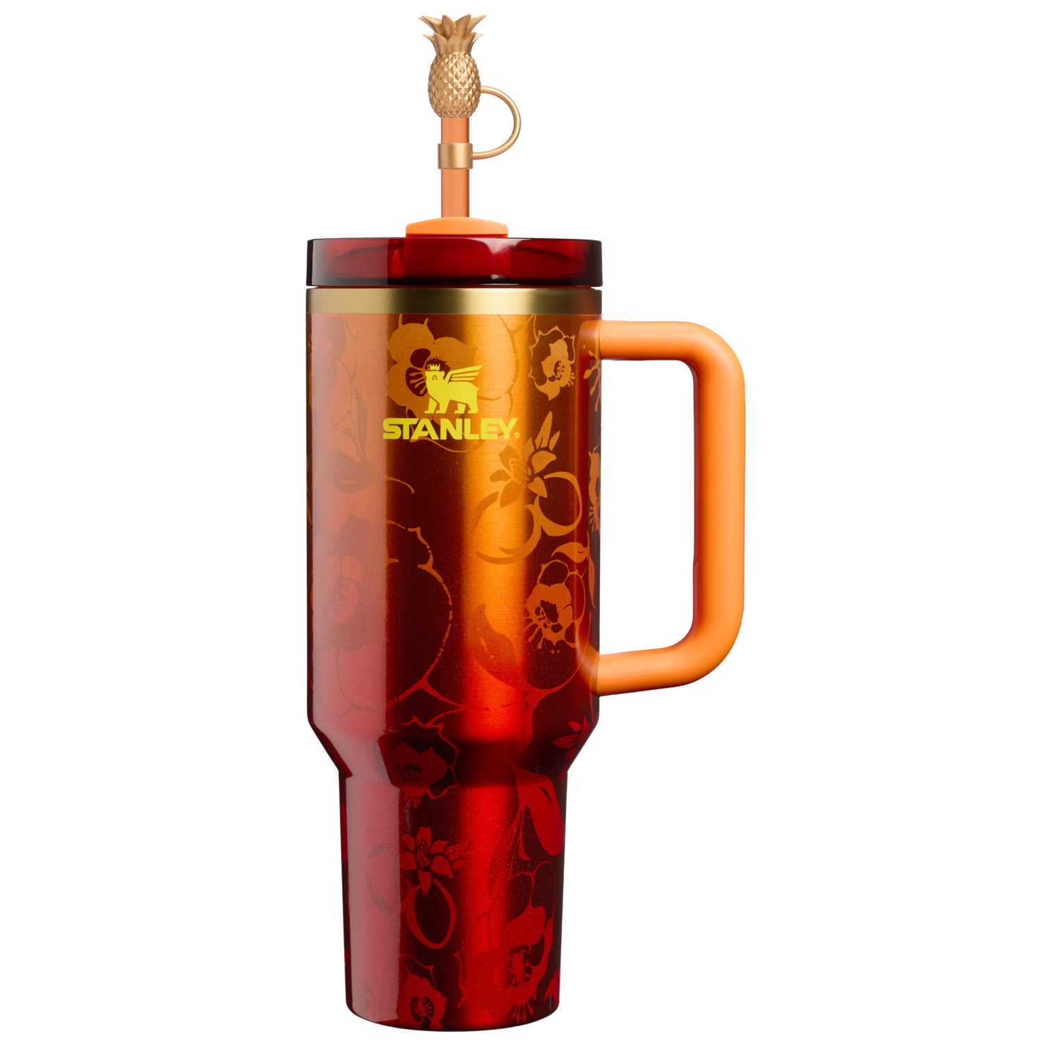 Double-Wall Vacuum The Stanley 1913 x Karol G Quencher H2.0 Flowstate Tumbler D275T - Premium Stainless Steel Straw Cup for All-Day Hydration - 40oz | KAROL G FLOR
