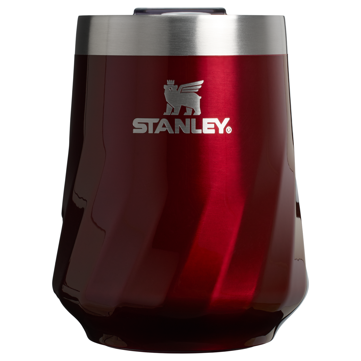 Flavor-Preserving The Textured Reserve Wine Tumbler D141Z - Elegant Stemless Vacuum Insulated Wine Tumbler - Garnet Shine