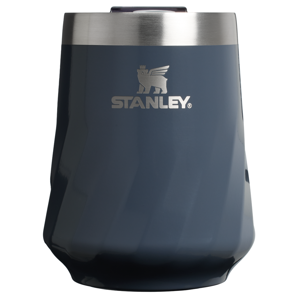Flavor-Preserving The Textured Reserve Wine Tumbler D141Z - Elegant Stemless Vacuum Insulated Wine Tumbler - Twilight Gloss