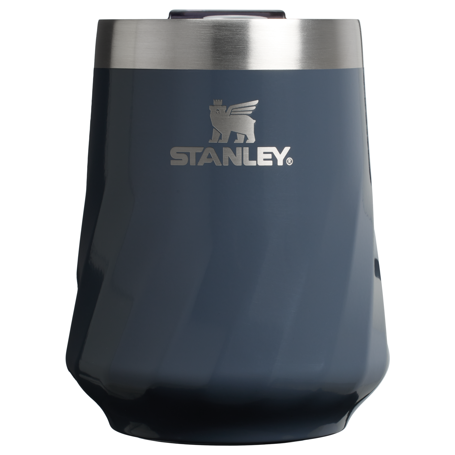 Flavor-Preserving The Textured Reserve Wine Tumbler D141Z - Elegant Stemless Vacuum Insulated Wine Tumbler - Twilight Gloss