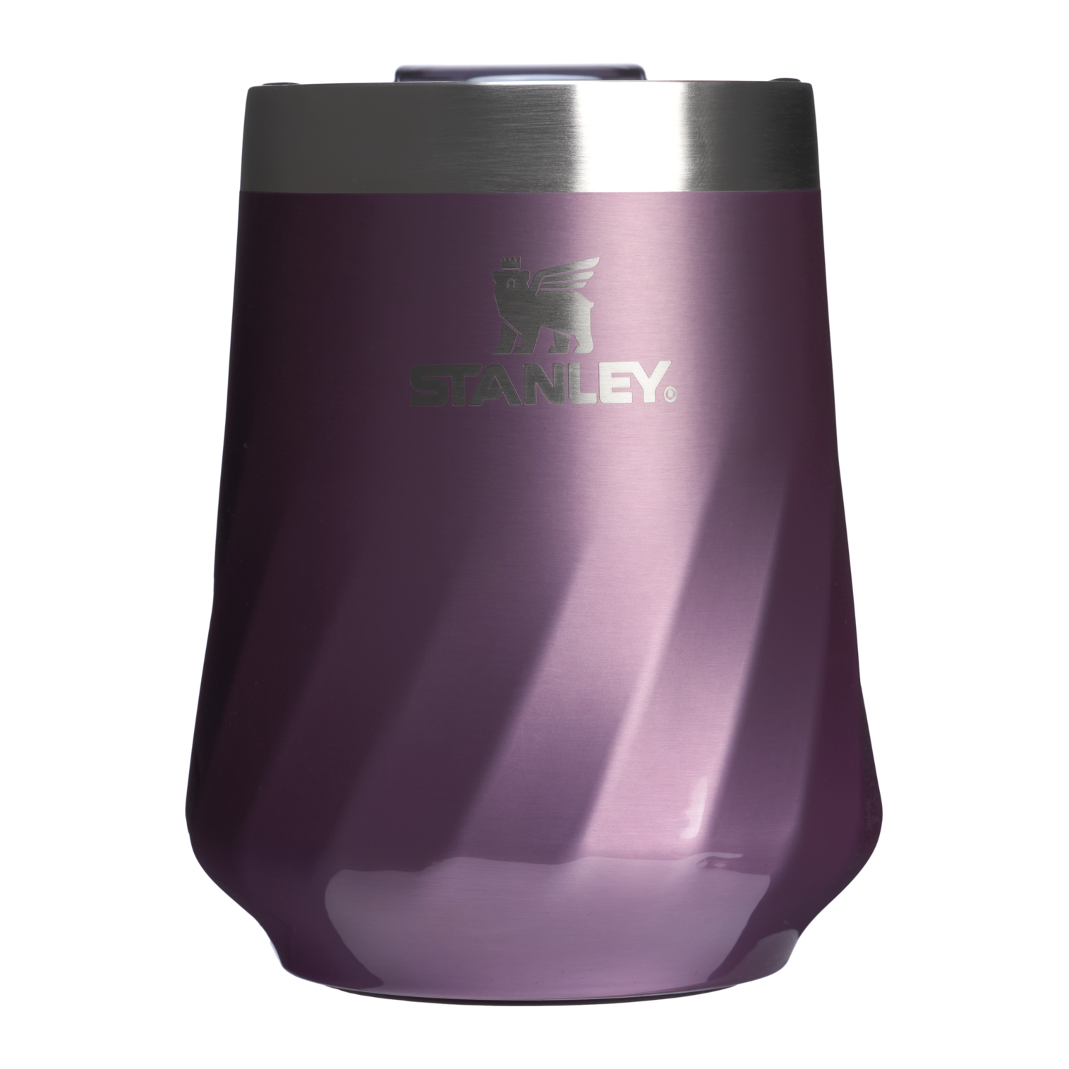 Flavor-Preserving The Textured Reserve Wine Tumbler D141Z - Elegant Stemless Vacuum Insulated Wine Tumbler - Wisteria Shine