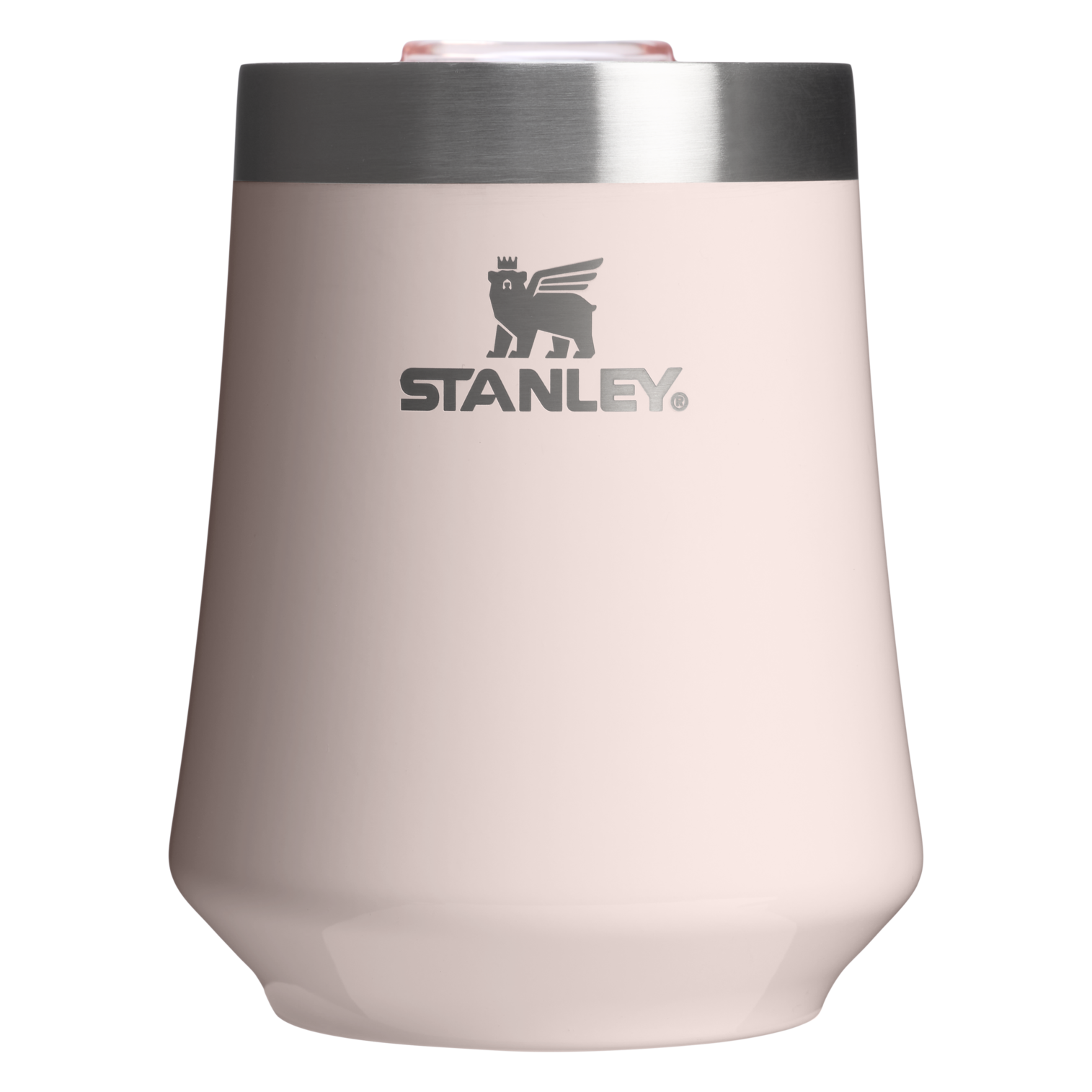 Shatterproof Luxury The Reserve Wine Tumbler | Stanley Create D302P - Premium Insulated Egg-Shaped Wine Glass for Outdoors - Rose Quartz Gloss