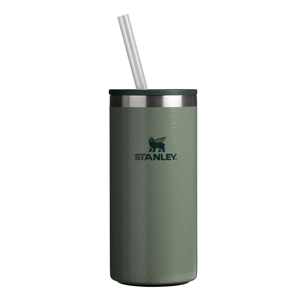Portable Mini The Everyday Tall Can Cooler Cup D117J - Julienne Series Portable Picnic Chiller Tote - Hammertone Green
