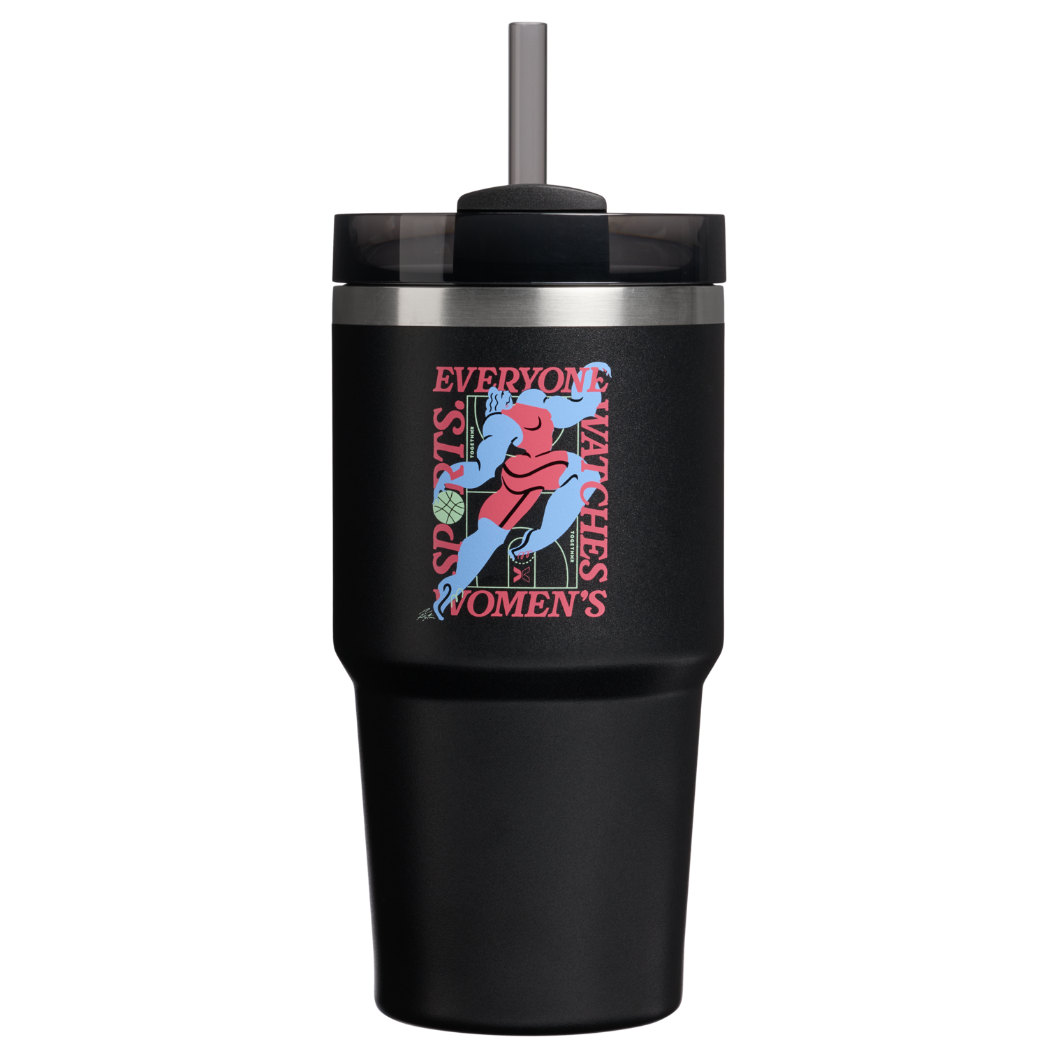 Insulated Travel The Quencher H2.0 Flowstate Tumbler D341T - FlowState 3-Position Lid Insulated Travel Mug - Tournament Black