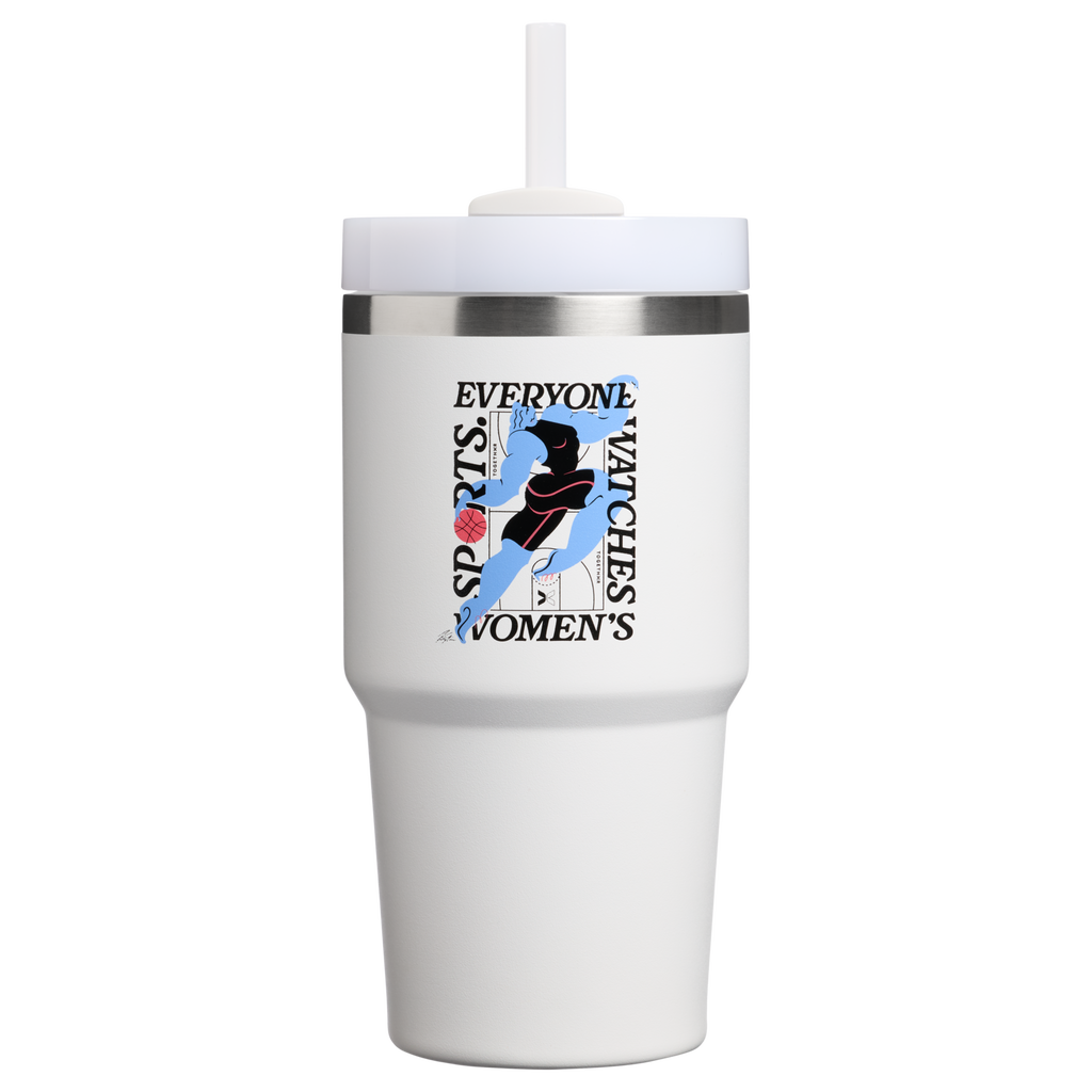 Insulated Travel The Quencher H2.0 Flowstate Tumbler D341T - FlowState 3-Position Lid Insulated Travel Mug - Tournament White