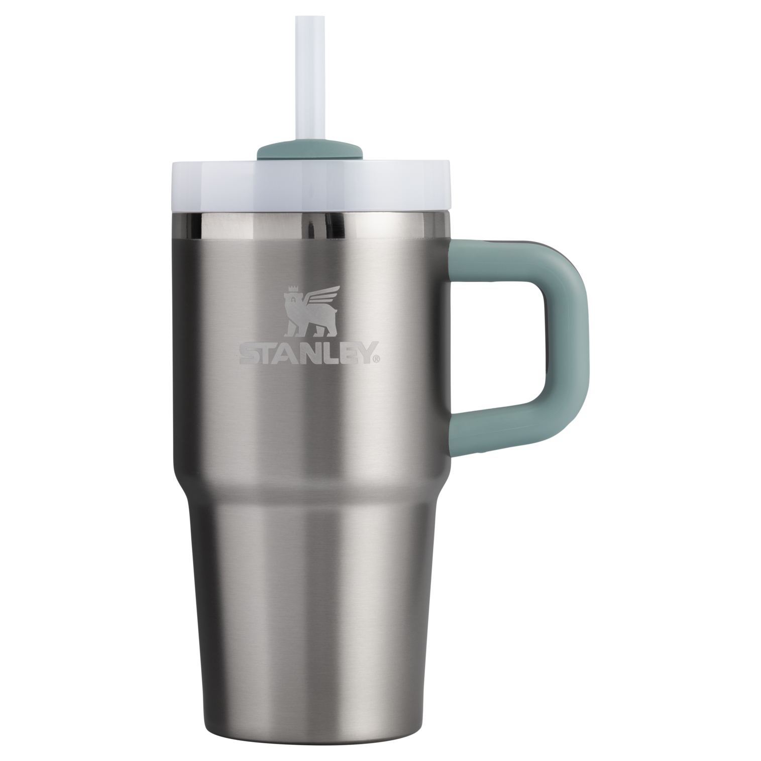 Double-Wall Vacuum The Quencher H2.O Flowstate Tumbler with Handle | Stanley Create D309N - Premium Stainless Steel Straw Cup for All-Day Hydration Detail