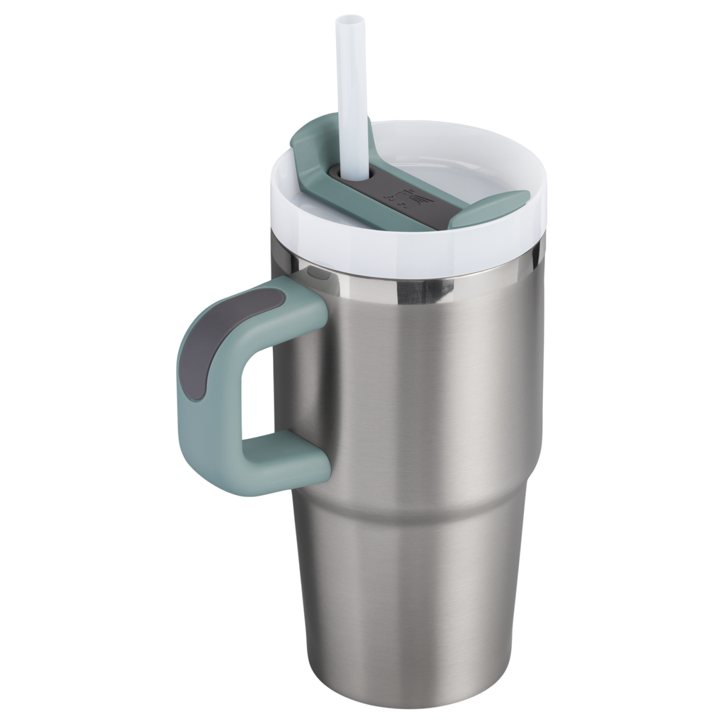 Large Capacity The Quencher H2.O Flowstate Tumbler D069R - Double-Wall Vacuum Insulated Travel Tumbler with Straw Detail