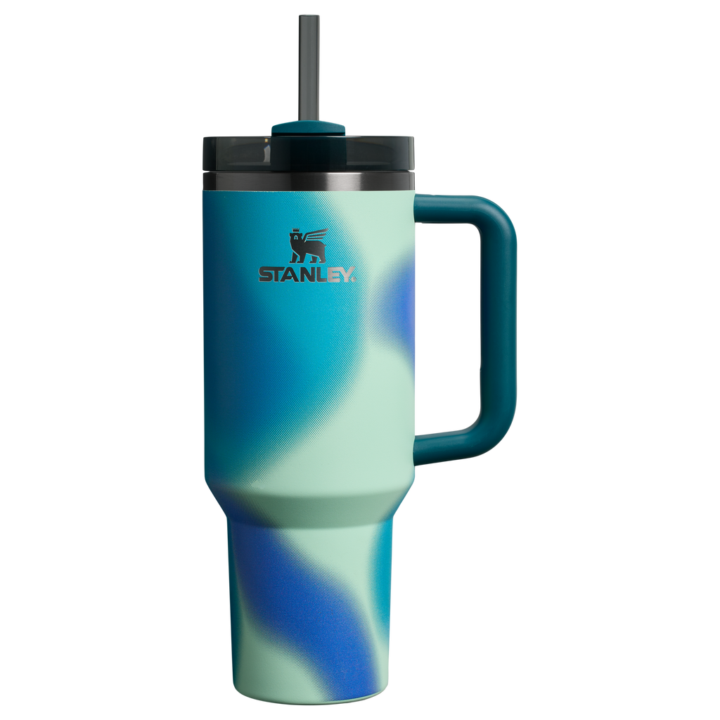 Splash-Resistant FlowState The Quencher H2.0 Flowstate Tumbler D050X - Double-Wall Vacuum Insulated Travel Tumbler with Straw Detail