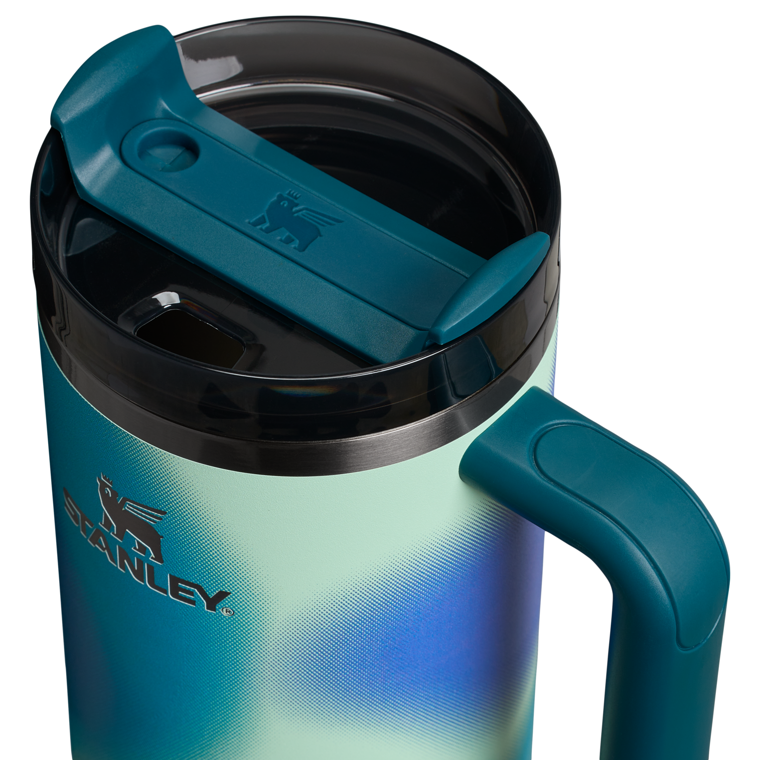 Splash-Resistant FlowState The Quencher H2.0 Flowstate Tumbler D050X - Double-Wall Vacuum Insulated Travel Tumbler with Straw Detail
