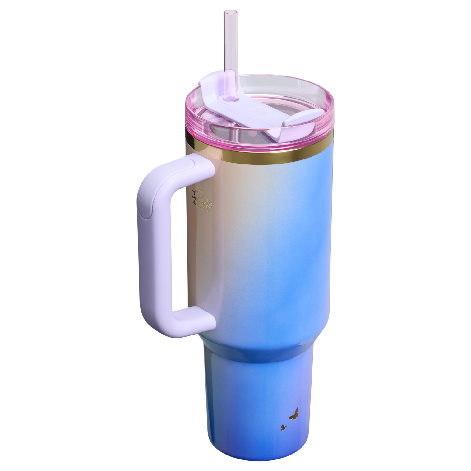 Insulated Travel The Wicked for Good Quencher H2.0 Flowstate Tumbler D245R - Double-Wall Vacuum Insulated Travel Tumbler with Straw Detail