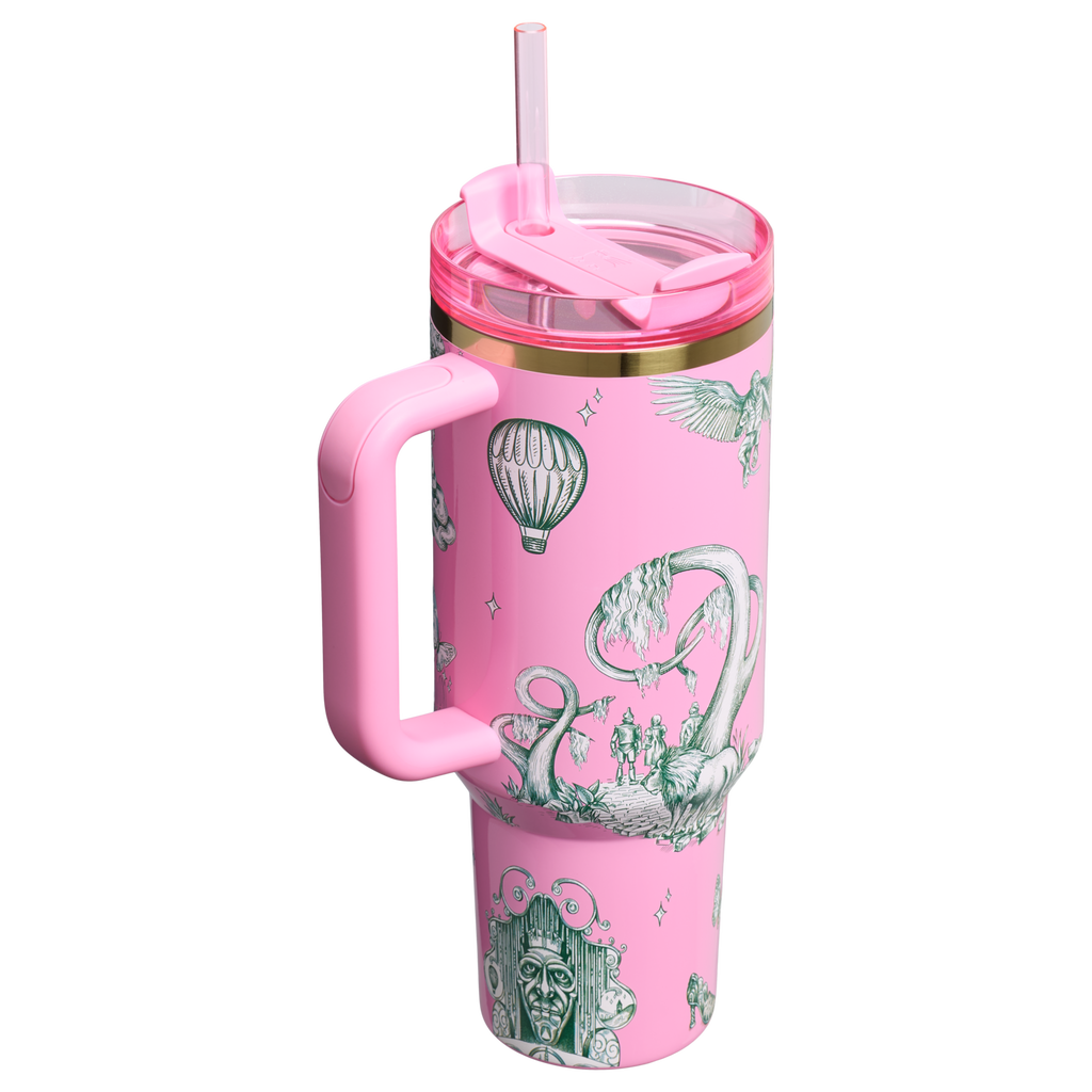 Insulated Travel The Wicked for Good Quencher H2.0 Flowstate Tumbler D245R - Double-Wall Vacuum Insulated Travel Tumbler with Straw Detail