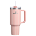 Insulated Travel The Quencher H2.0 Flowstate Tumbler D342C - FlowState 3-Position Lid Insulated Travel Mug - Peach Rose Picnic Stripe