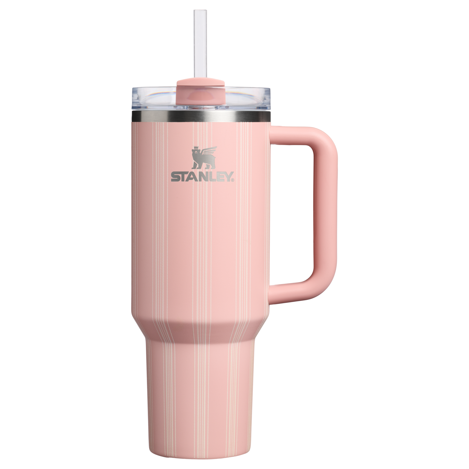 Insulated Travel The Quencher H2.0 Flowstate Tumbler D342C - FlowState 3-Position Lid Insulated Travel Mug - Peach Rose Picnic Stripe
