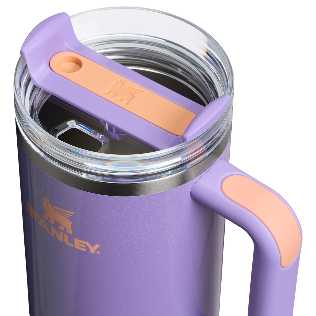 Splash-Resistant FlowState The Quencher H2.0 Flowstate Tumbler D050X - Double-Wall Vacuum Insulated Travel Tumbler with Straw Detail