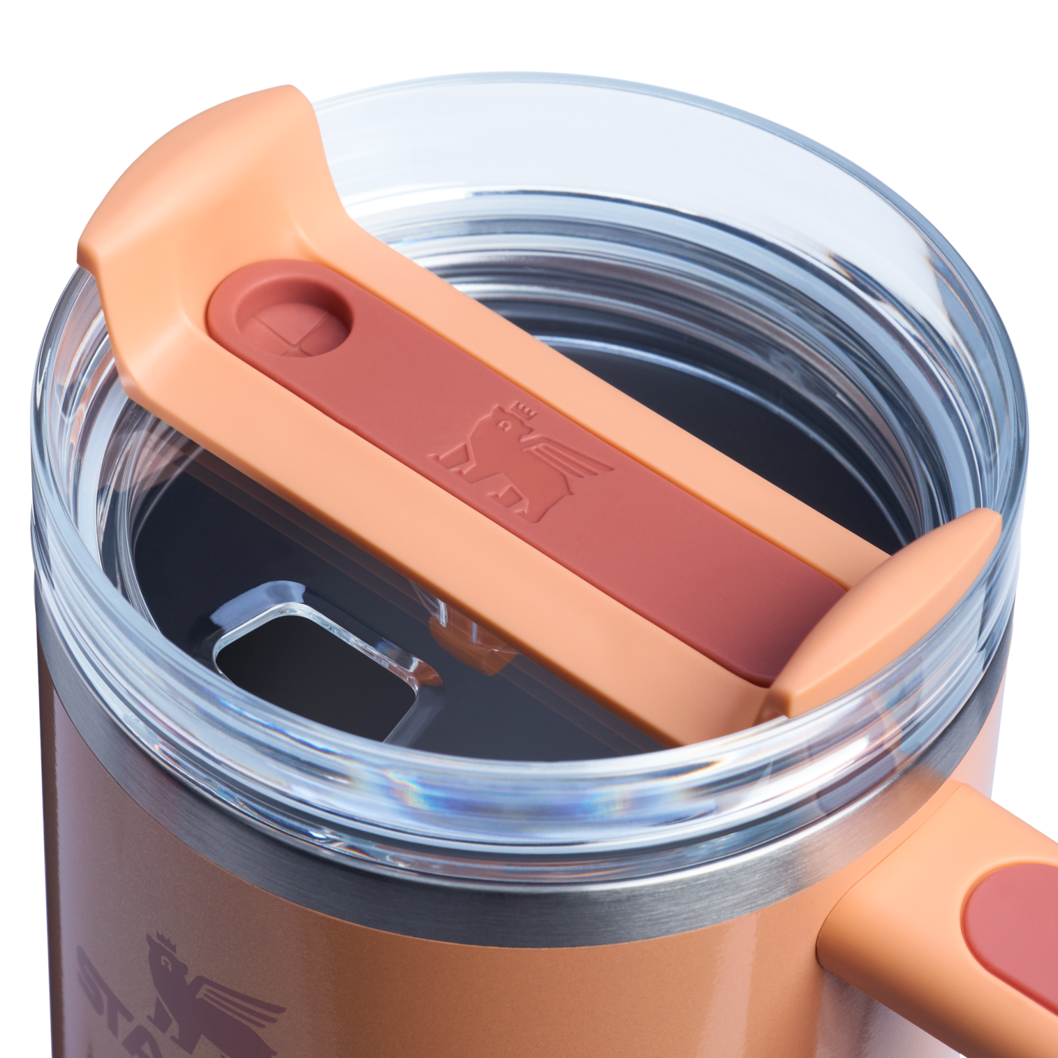 Splash-Resistant FlowState The Quencher H2.0 Flowstate Tumbler D050X - Double-Wall Vacuum Insulated Travel Tumbler with Straw Detail