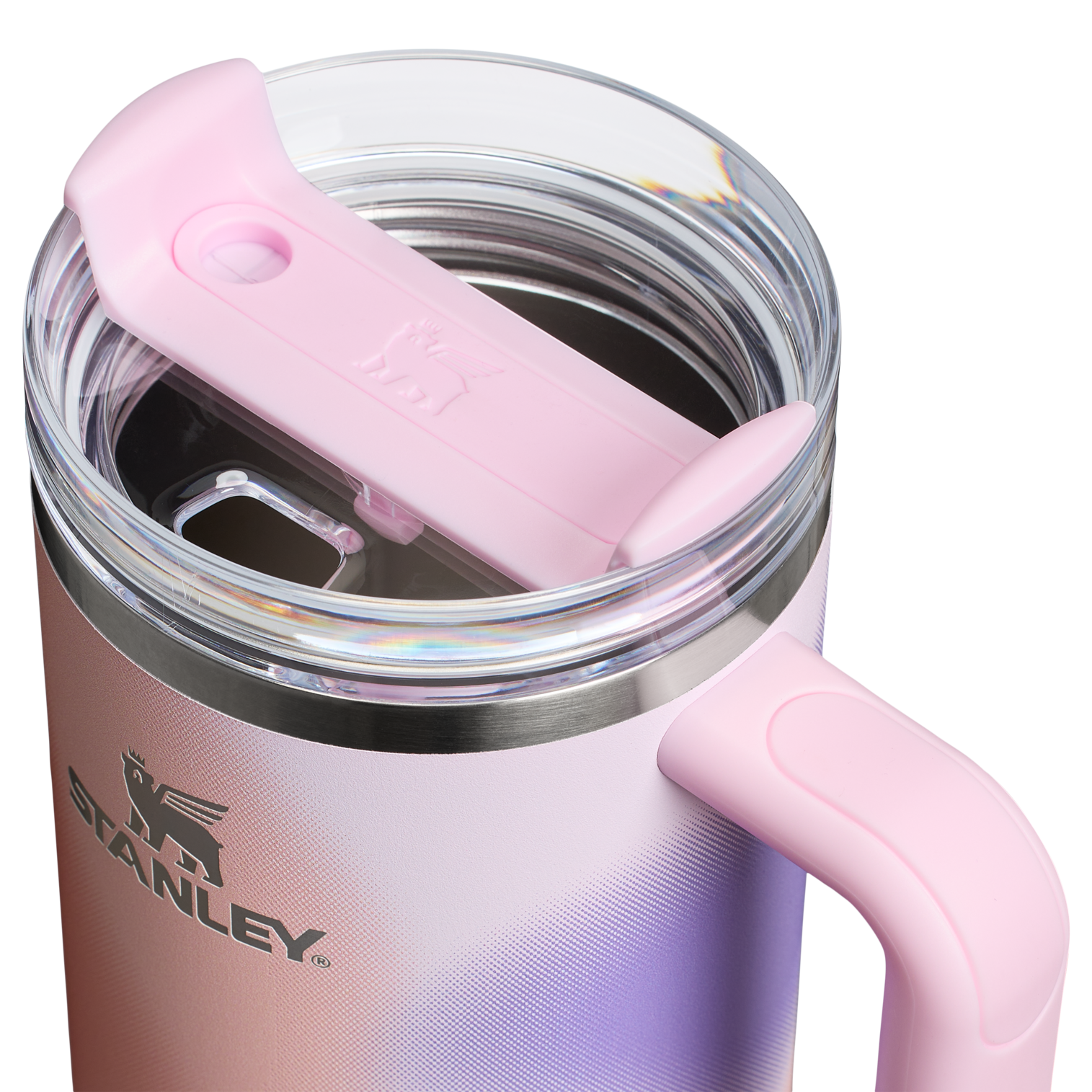 Splash-Resistant FlowState The Quencher H2.0 Flowstate Tumbler D050X - Double-Wall Vacuum Insulated Travel Tumbler with Straw Detail