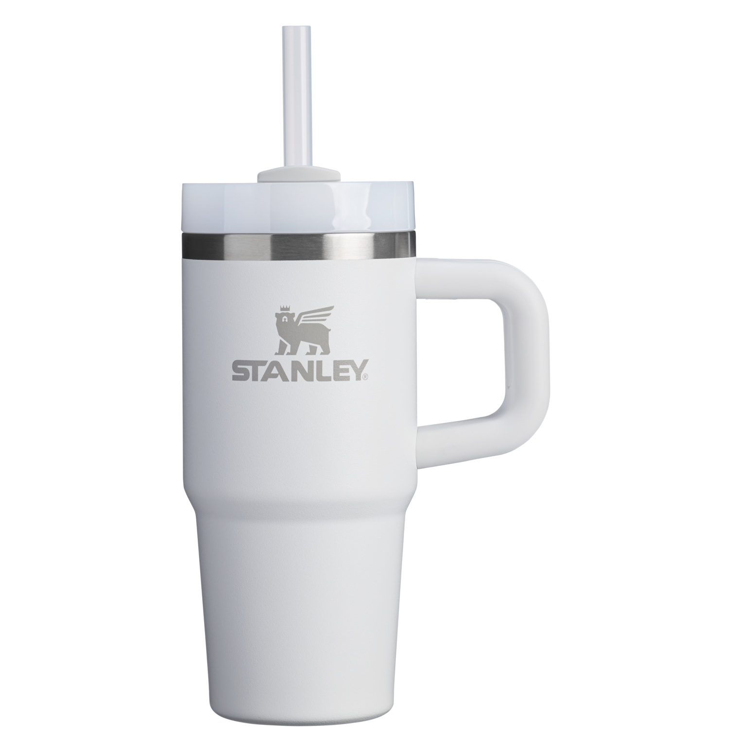 Splash-Resistant FlowState The Quencher H2.O Flowstate Tumbler D068Z - Double-Wall Vacuum Insulated Travel Tumbler with Straw - Frost
