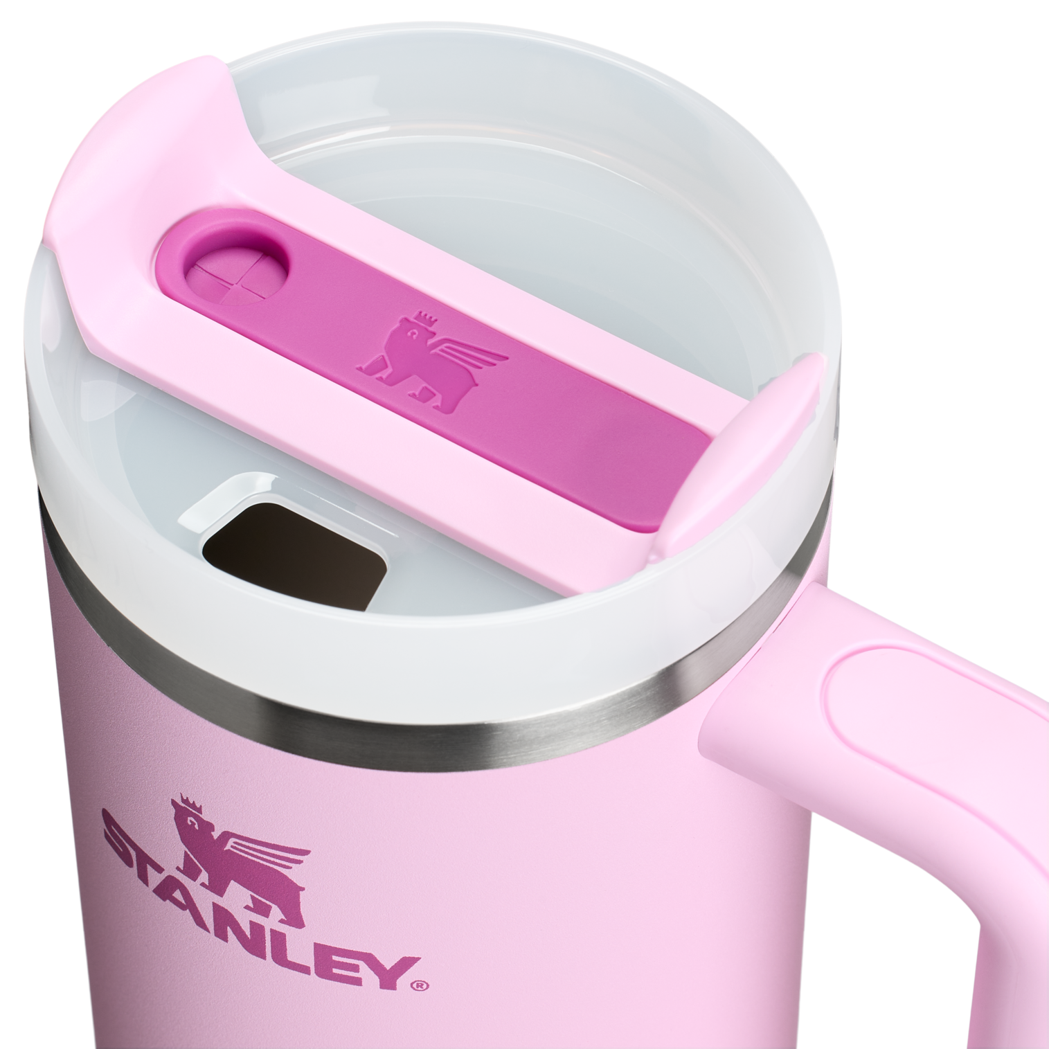 Double-Wall Vacuum The Quencher H2.0 Flowstate Tumbler | Stanley Create D331C - 40oz Large Capacity Car-Cup Friendly Quencher Detail