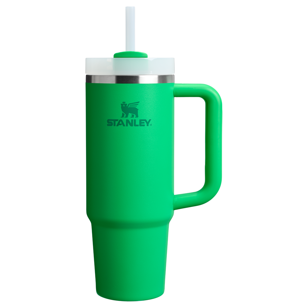 Double-Wall Vacuum The Quencher H2.0 Flowstate Tumbler | Stanley Create D331C - 40oz Large Capacity Car-Cup Friendly Quencher - Meadow