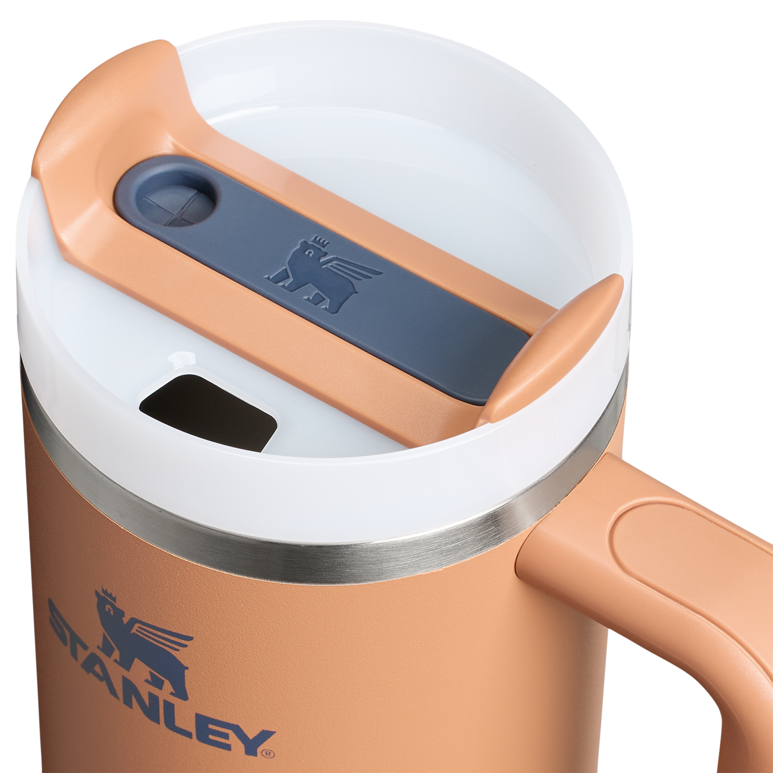 Double-Wall Vacuum The Quencher H2.0 Flowstate Tumbler | Stanley Create D331C - 40oz Large Capacity Car-Cup Friendly Quencher Detail