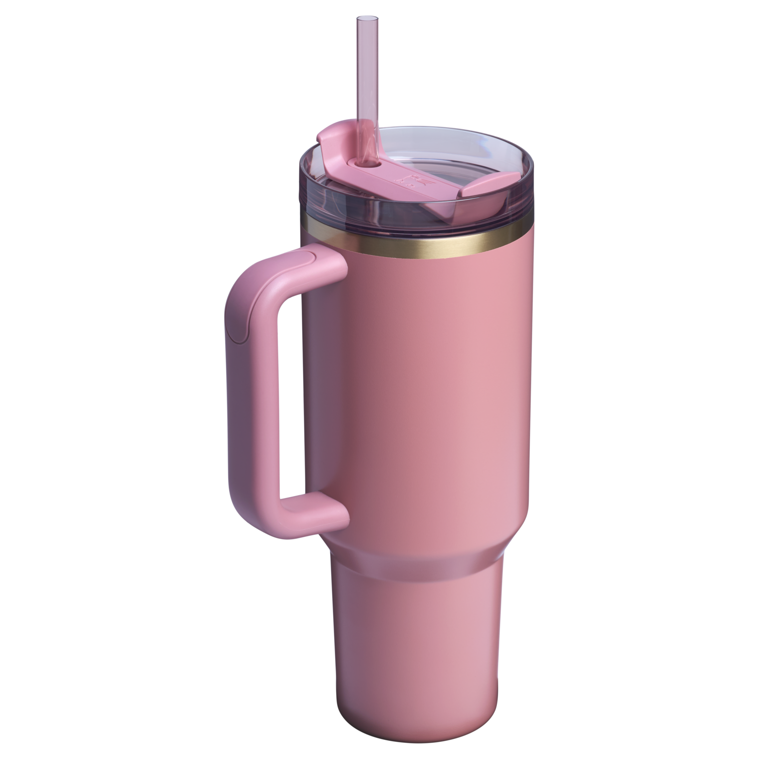Splash-Resistant FlowState The Quencher H2.0 Flowstate Tumbler D050X - Double-Wall Vacuum Insulated Travel Tumbler with Straw Detail