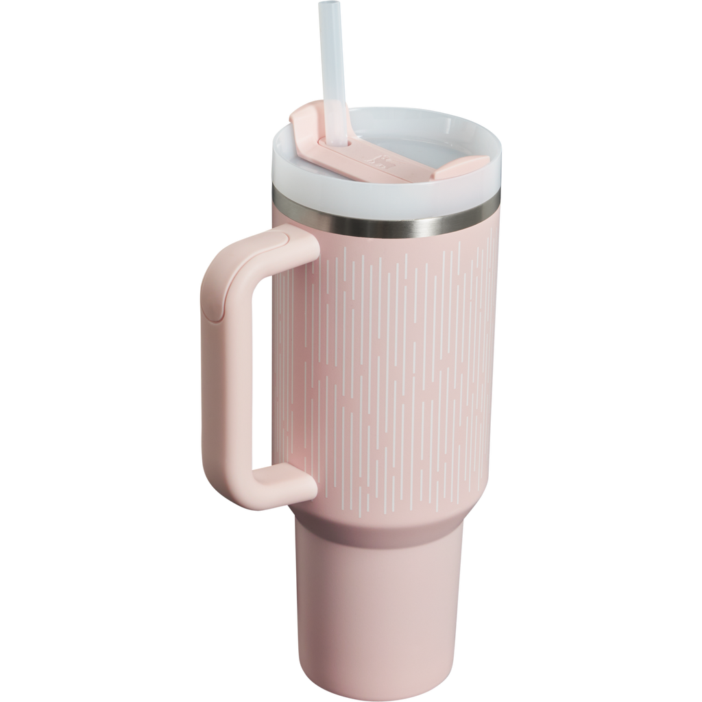 Splash-Resistant FlowState The Quencher H2.0 Flowstate Tumbler D050X - Double-Wall Vacuum Insulated Travel Tumbler with Straw Detail