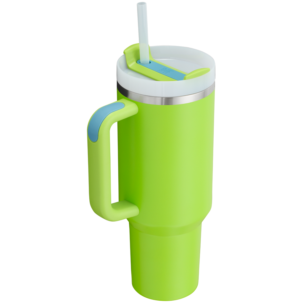 Splash-Resistant FlowState The Quencher H2.0 Flowstate Tumbler D050X - Double-Wall Vacuum Insulated Travel Tumbler with Straw Detail