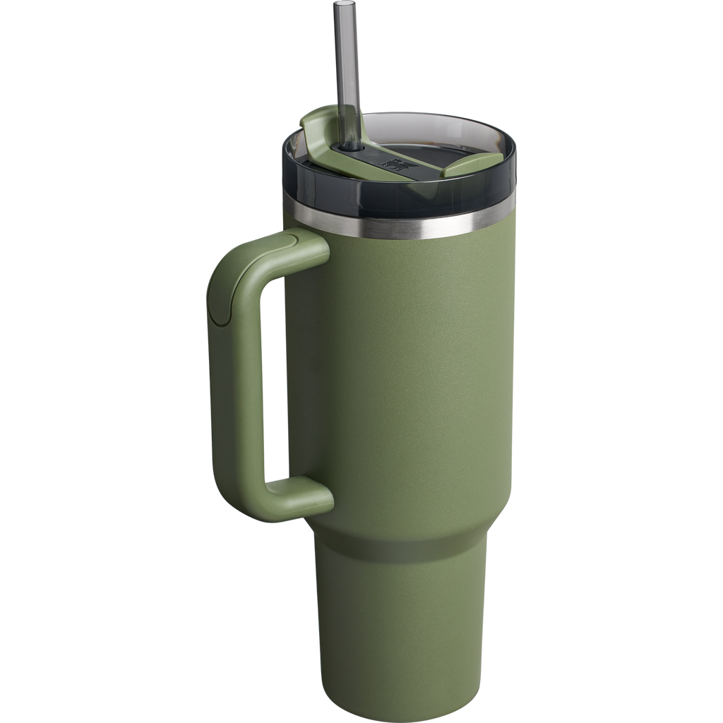 Double-Wall Vacuum The Quencher H2.0 Flowstate Tumbler  | Stanley Create D332L - 40oz Large Capacity Car-Cup Friendly Quencher Detail