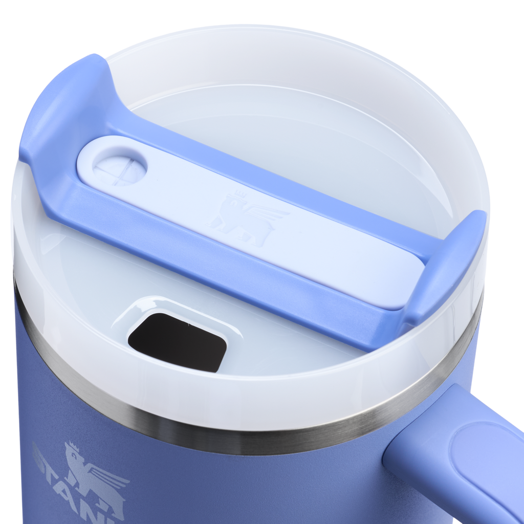 Splash-Resistant FlowState The Quencher H2.0 Flowstate Tumbler D050X - Double-Wall Vacuum Insulated Travel Tumbler with Straw Detail