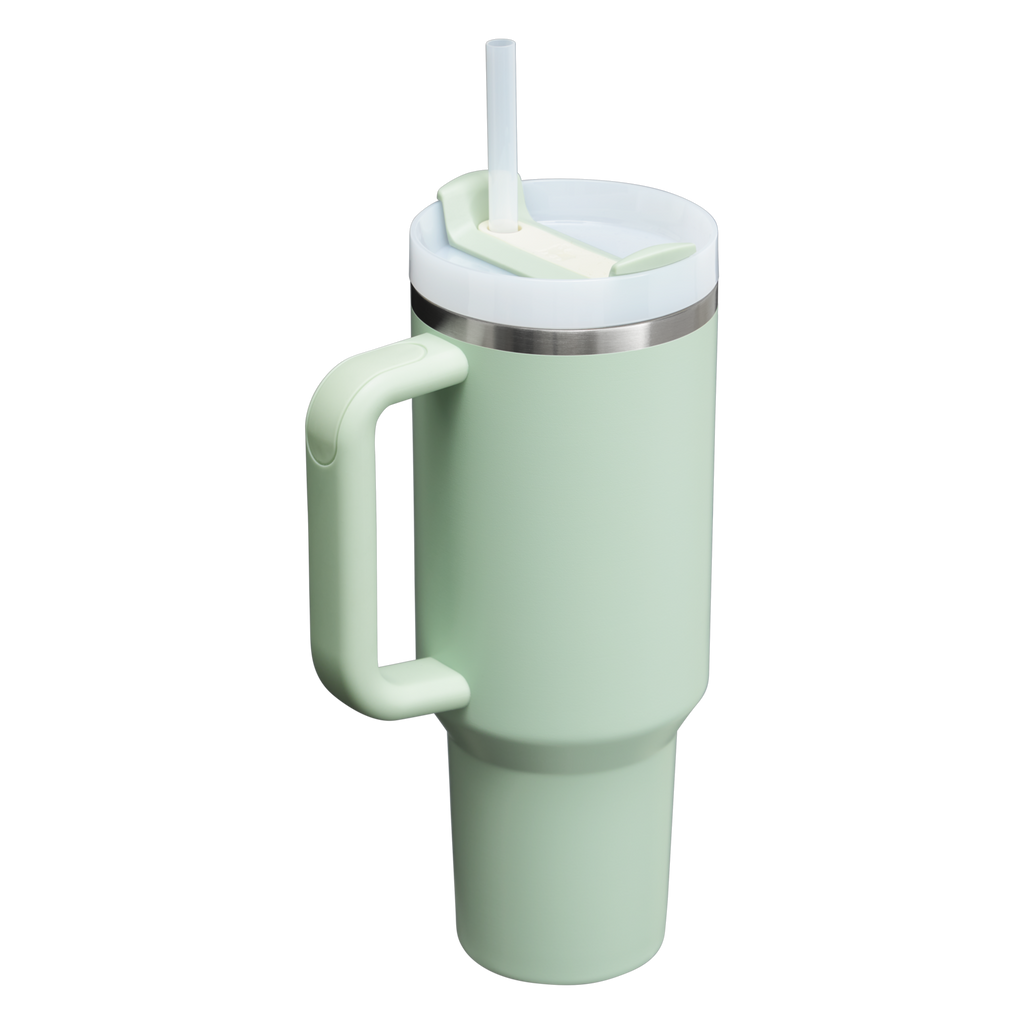 Splash-Resistant FlowState The Quencher H2.0 Flowstate Tumbler D050X - Double-Wall Vacuum Insulated Travel Tumbler with Straw Detail