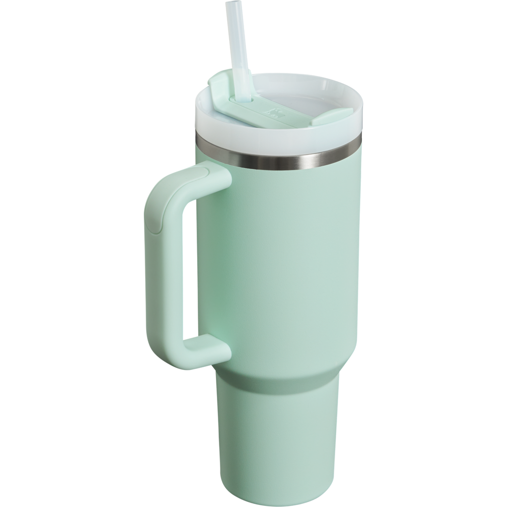 Splash-Resistant FlowState The Quencher H2.0 Flowstate Tumbler D050X - Double-Wall Vacuum Insulated Travel Tumbler with Straw Detail