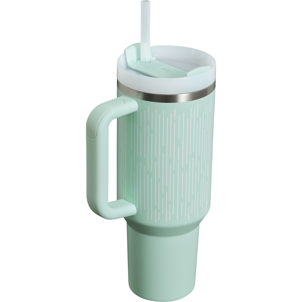 Splash-Resistant FlowState The Quencher H2.0 Flowstate Tumbler D050X - Double-Wall Vacuum Insulated Travel Tumbler with Straw Detail