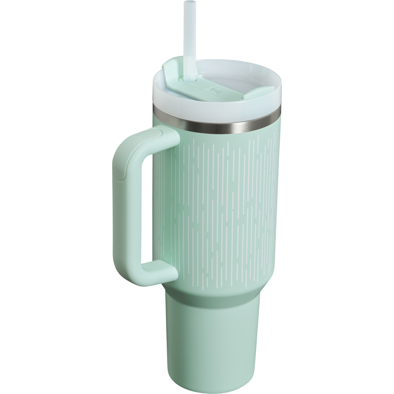 Splash-Resistant FlowState The Quencher H2.0 Flowstate Tumbler D050X - Double-Wall Vacuum Insulated Travel Tumbler with Straw Detail