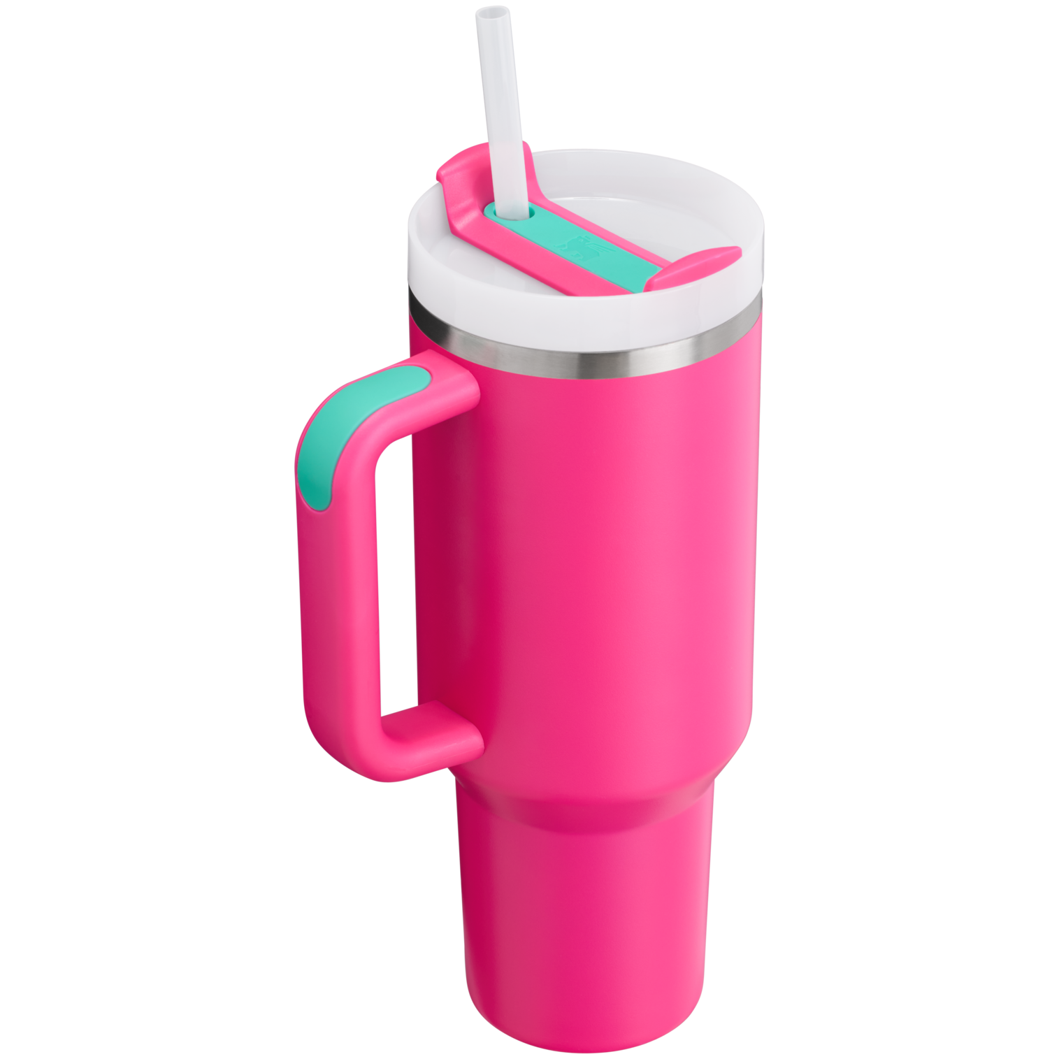Splash-Resistant FlowState The Quencher H2.0 Flowstate Tumbler D050X - Double-Wall Vacuum Insulated Travel Tumbler with Straw Detail