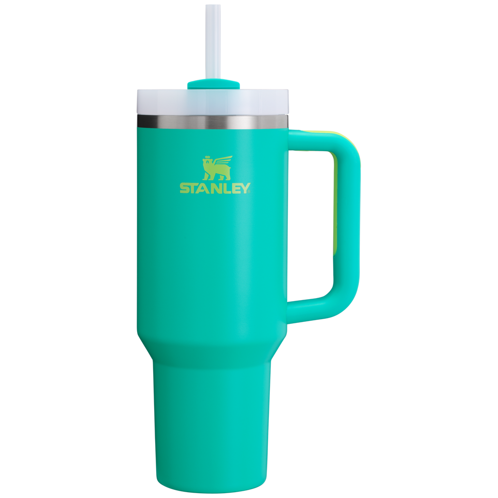 Splash-Resistant FlowState The Quencher H2.0 Flowstate Tumbler D050X - Double-Wall Vacuum Insulated Travel Tumbler with Straw Detail