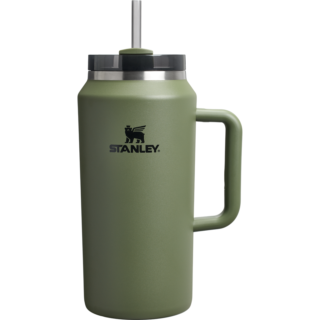 Double-Wall Vacuum The Quencher H2.0 Flowstate Tumbler D033Q - Premium Stainless Steel Straw Cup for All-Day Hydration - Dried Pine