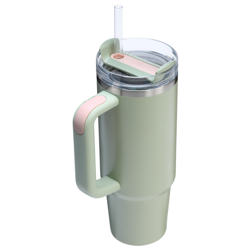 Double-Wall Vacuum The Quencher H2.0 Flowstate Tumbler | Stanley Create D331C - 40oz Large Capacity Car-Cup Friendly Quencher Detail