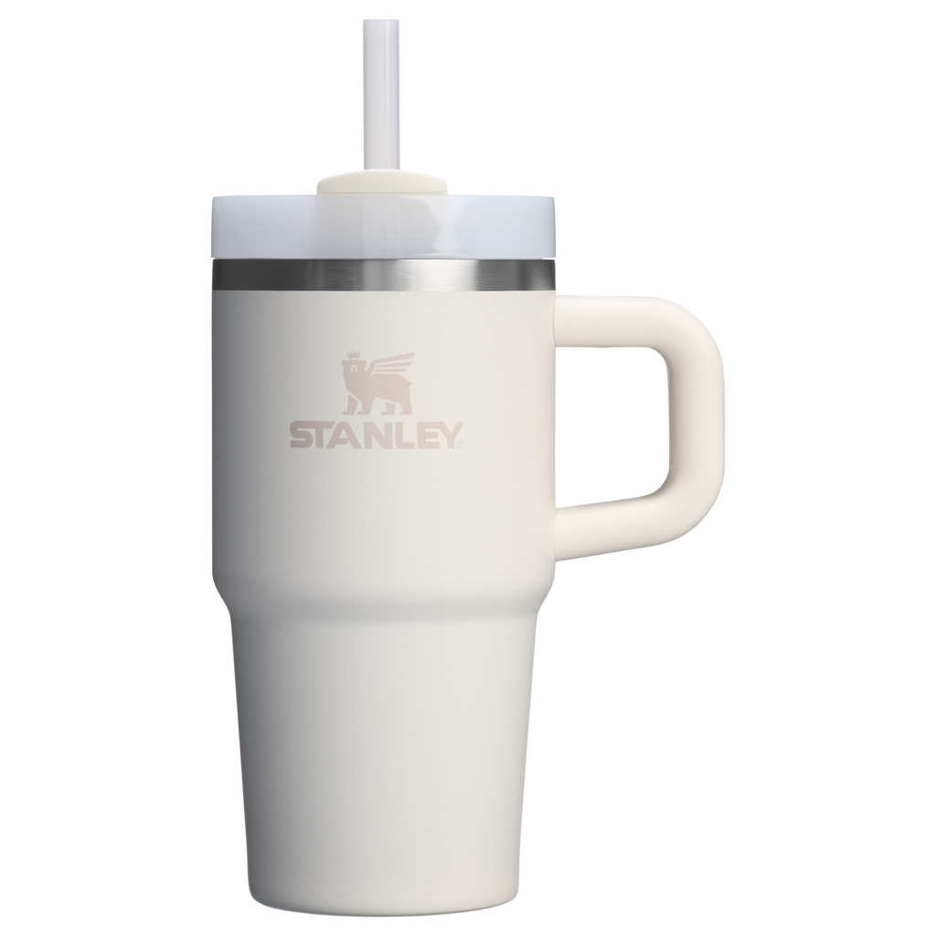 Large Capacity The Quencher H2.O Flowstate Tumbler D069R - Double-Wall Vacuum Insulated Travel Tumbler with Straw - Cream 2.0
