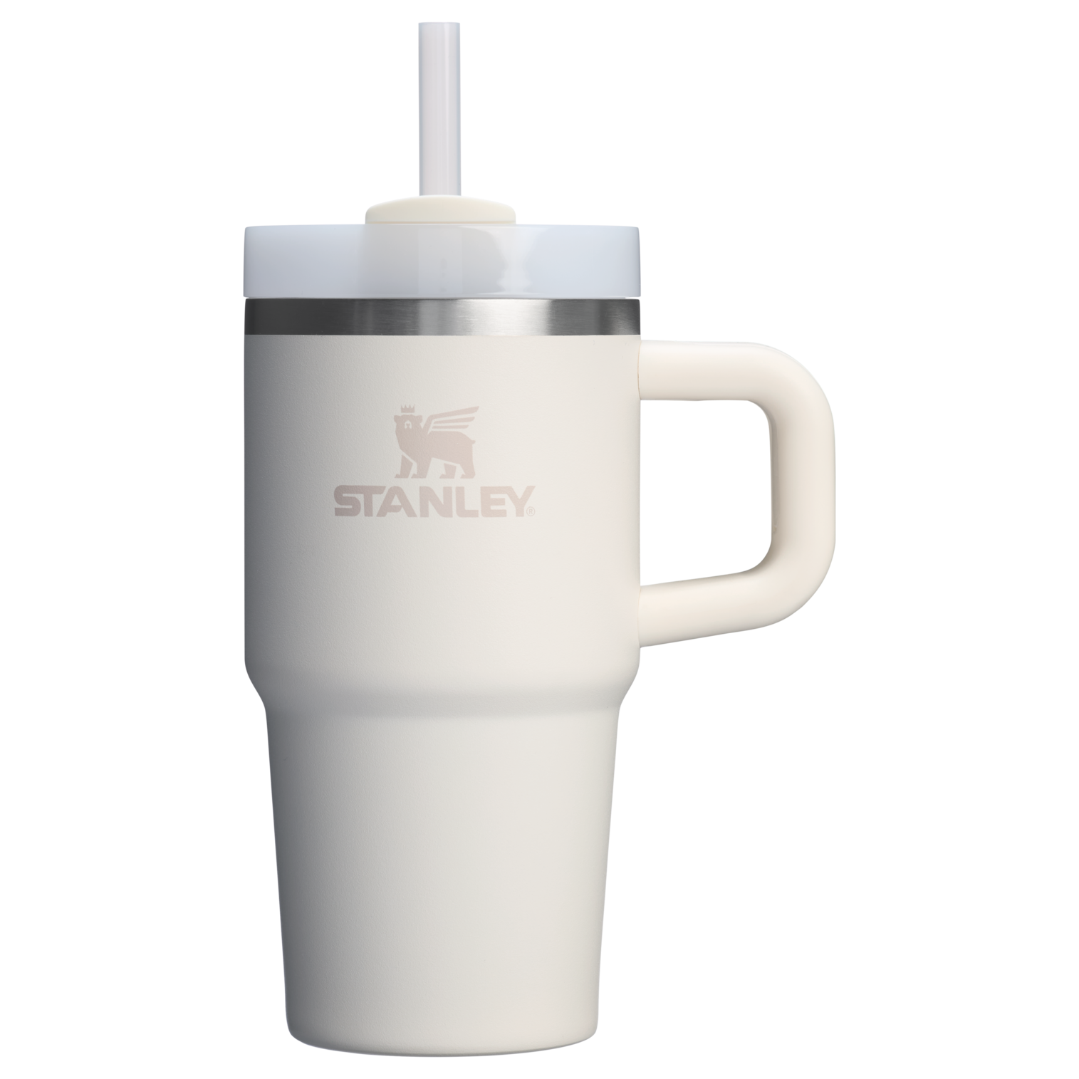 Large Capacity The Quencher H2.O Flowstate Tumbler D069R - Double-Wall Vacuum Insulated Travel Tumbler with Straw - Cream 2.0