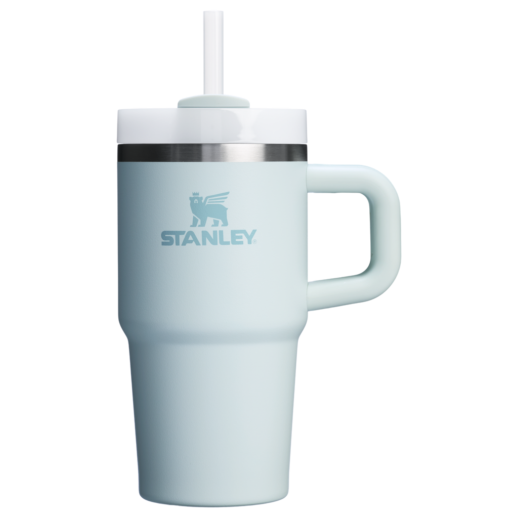 Large Capacity The Quencher H2.O Flowstate Tumbler D069R - Double-Wall Vacuum Insulated Travel Tumbler with Straw - Frost