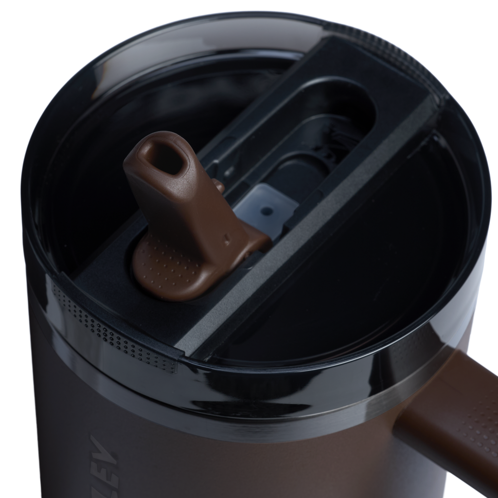 Splash-Resistant FlowState The Quencher H2.0 Flowstate Tumbler D050X - Double-Wall Vacuum Insulated Travel Tumbler with Straw Detail