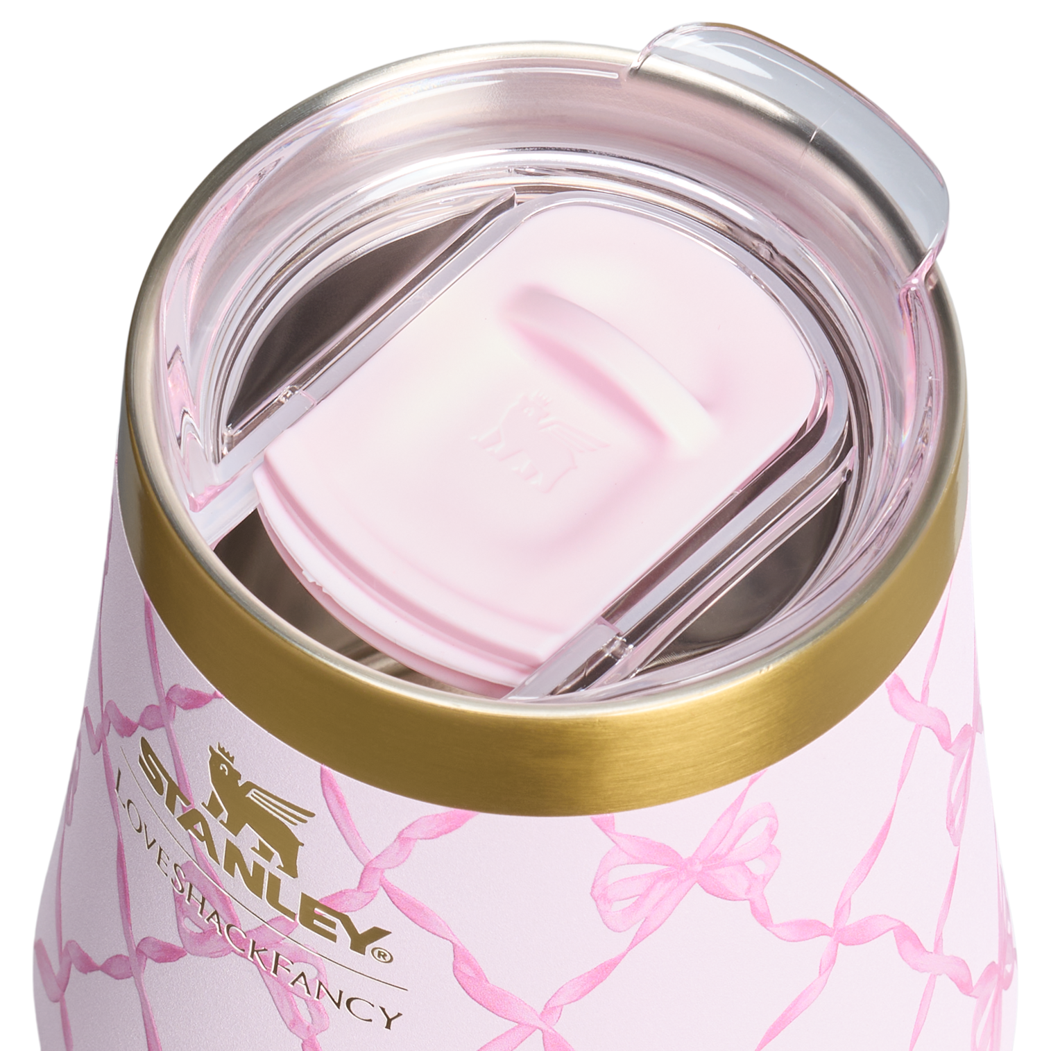 Vacuum Insulated Wine Stanley 1913 x LoveShackFancy Holiday Reserve Wine Tumbler D367F - Premium Insulated Egg-Shaped Wine Glass for Outdoors Detail