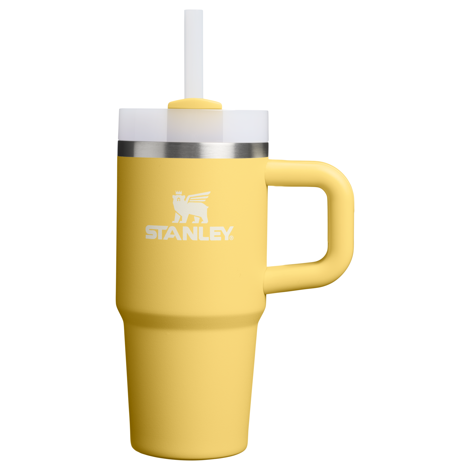 Insulated Travel The Quencher H2.O Flowstate Tumbler | Stanley Create D291F - Premium Stainless Steel Straw Cup for All-Day Hydration - Daffodil