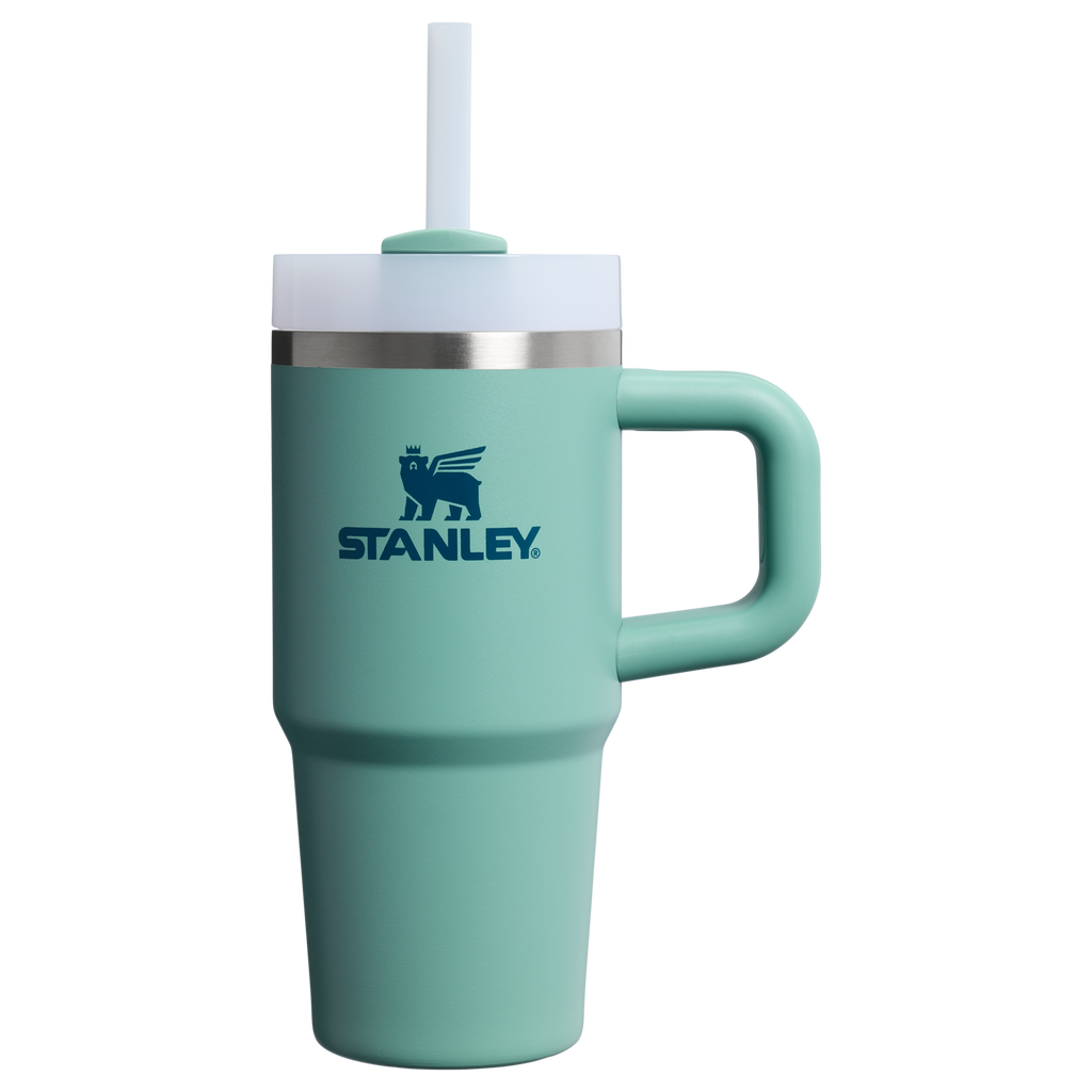 Splash-Resistant FlowState The Quencher H2.O Flowstate Tumbler D068Z - Double-Wall Vacuum Insulated Travel Tumbler with Straw - Spring Green